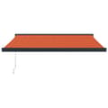 Miniatyrbild 4 av 10: Markiser - Living Markis infällbar orange och brun 3x2,5 m tyg&aluminium