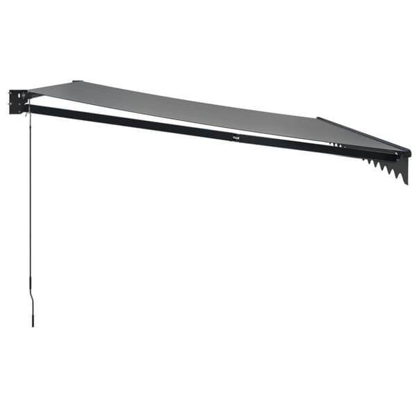 Markiser - Living Markis infällbar antracit 4x3 m tyg&aluminium