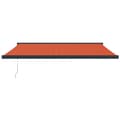 Miniatyrbild 4 av 11: Markiser - Living Markis infällbar orange och brun 4x3 m tyg&aluminium