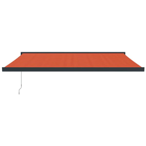 Markiser - Living Markis infällbar orange och brun 4x3 m tyg&aluminium
