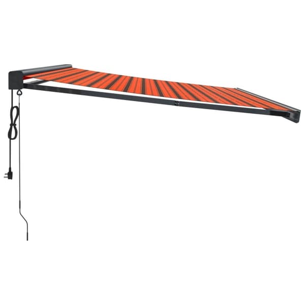 Markiser - Living Markis infällbar orange och brun 4x3 m tyg&aluminium