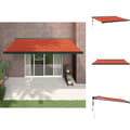 Miniatyrbild 1 av 11: Markiser - Living Markis infällbar orange och brun 4x3 m tyg&aluminium