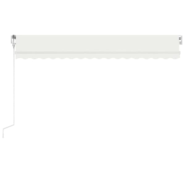 Markiser - Living Automatisk markis med vindsensor & LED 450x300 cm gräddvit