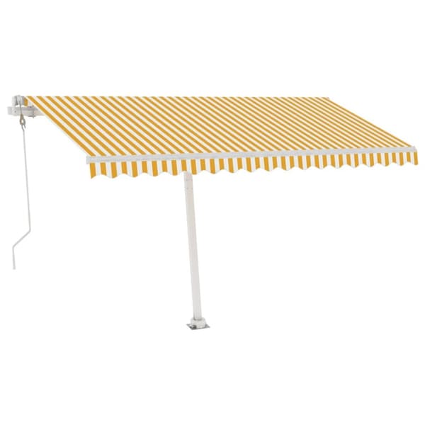 Markiisit - Living Vapaasti seisova sisäänkelattava markiisi 400x300 cm keltavalk.