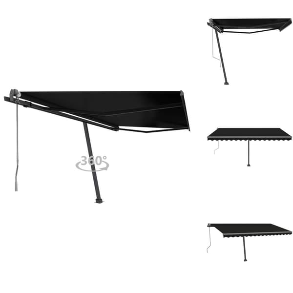 Markiser - Living Fristående markis automatisk 400x300 cm antracit