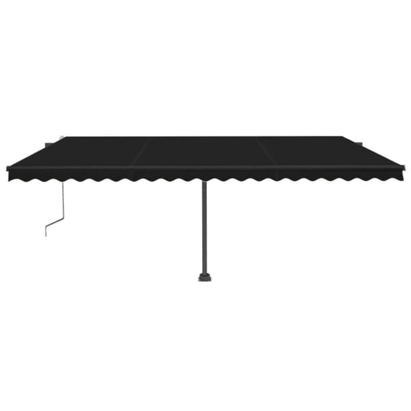 Markiisit - Living Sisäänkelattava markiisi LED/tuulisensori 500x300cm antrasiitti