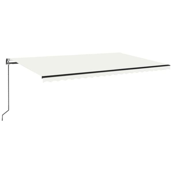 Markise 500x350 cm automatisk betjening cremefarvet - Foldbar Markise - Foldbare Markiser - Home & Living