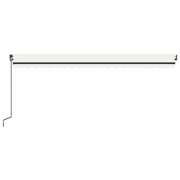 Markise 500x350 cm automatisk betjening cremefarvet - Foldbar Markise - Foldbare Markiser - Home & Living