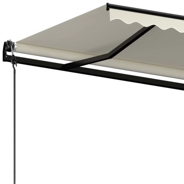 Markise 500x350 cm automatisk betjening cremefarvet - Foldbar Markise - Foldbare Markiser - Home & Living
