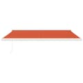 Miniatyrbild 4 av 11: Markis infällbar orange och brun 4,5x3 m tyg&aluminium - Infällbar Markis - Infällbara Markiser - Home & Living