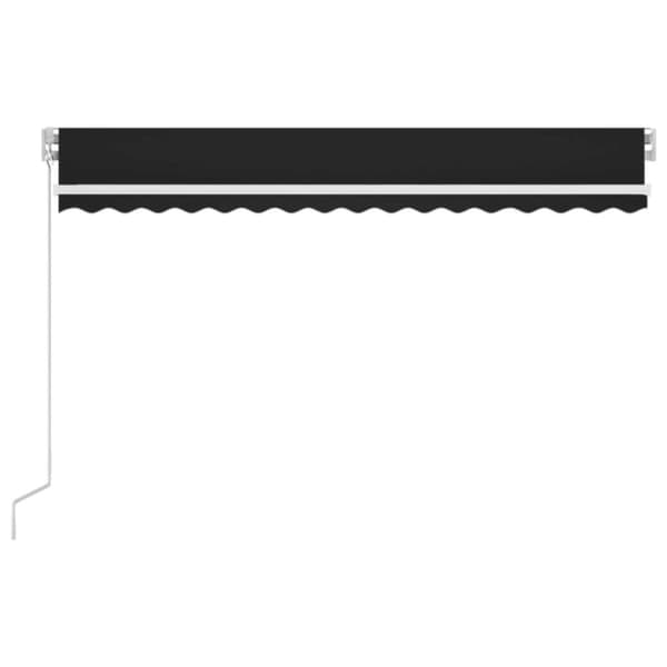 Markis manuellt infällbar med LED 400x300 cm antracit - Solskydd - Solskärm - Home & Living