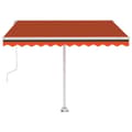 Miniatyrbillede 6 af 11: Fritstående markise 300x250 cm automatisk betjening orange/brun - Foldbar Markise - Foldbare Markiser - Home & Living