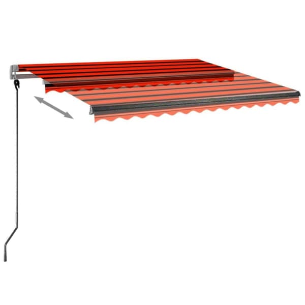 Vapaasti seisova sisäänkelattava markiisi 300x250cm orans.rusk. - Sisäänkelattava Markiisi - Sisäänkelattavat Markiisit - Home & Living