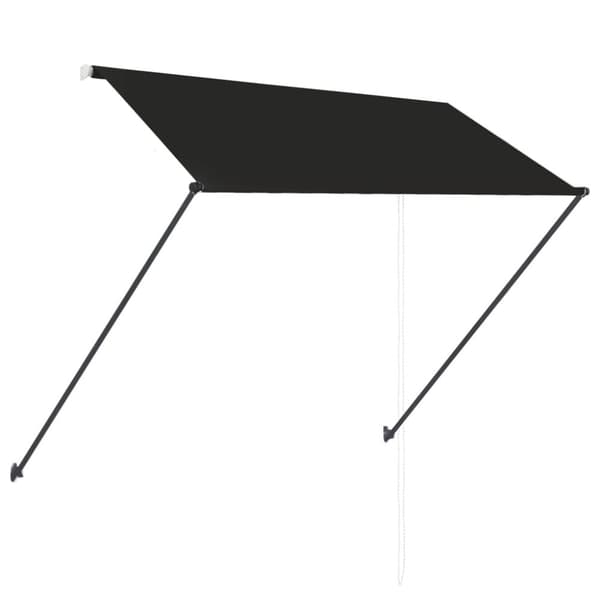 Markis med LED 250x150 cm antracit - Balkongmarkis - Balkongmarkiser - Home & Living