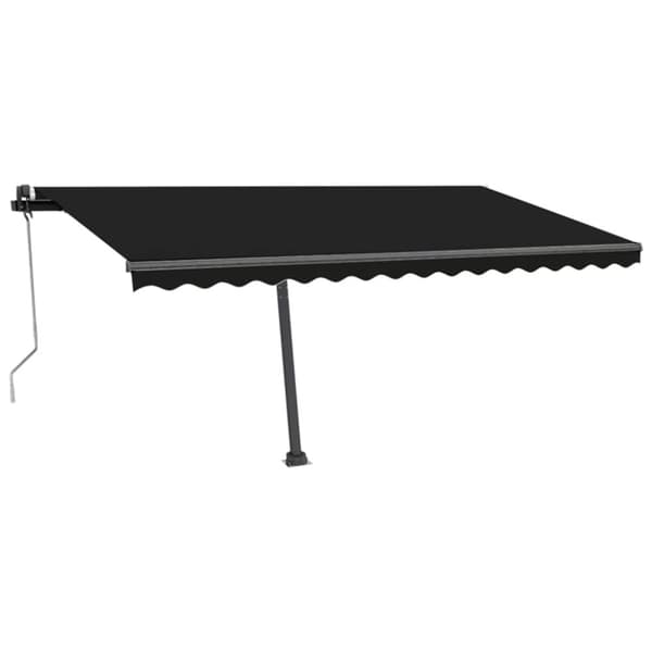 Sisäänkelattava markiisi LED/tuulisensori 450x350cm antrasiitti - Sisäänkelattava Markiisi - Sisäänkelattavat Markiisit - Home & Living