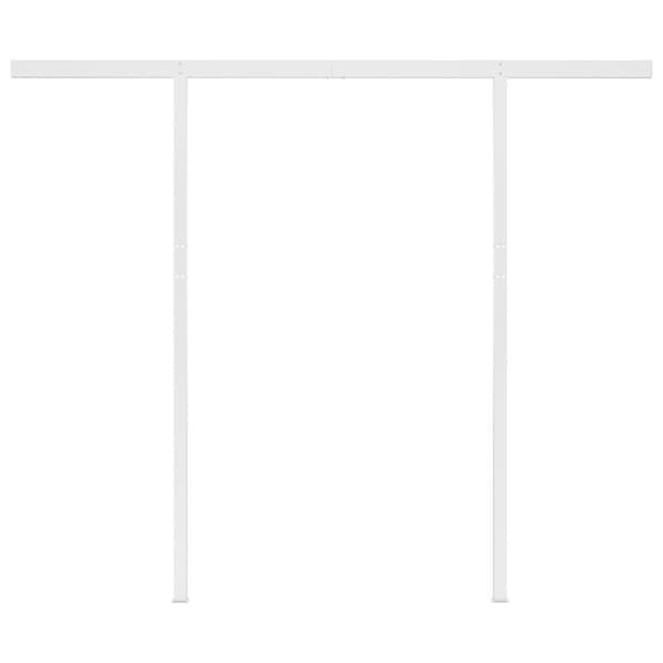 Markise med stolper 3x2,5 m automatisk betjening cremefarvet - Foldemarkise - Foldemarkiser - Home & Living