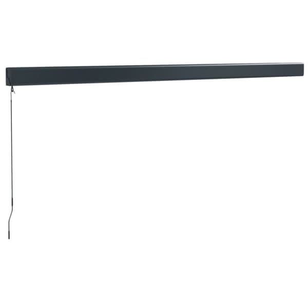 Markis infällbar gul och vit 4x3 m tyg&aluminium - Infällbar Markis - Infällbara Markiser - Home & Living
