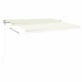 Miniatyrbillede 5 af 9: Markise 400x350 cm automatisk betjening cremefarvet - Foldbar Markise - Foldbare Markiser - Home & Living