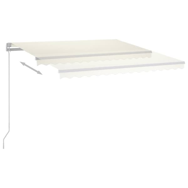 Sisäänkelattava markiisi LED/tuulisensori 4x3,5 m kerma