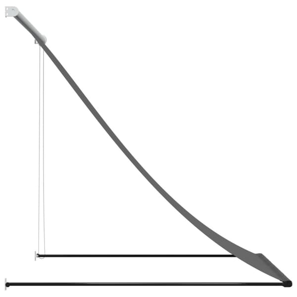 Sisäänkelattava markiisi antrasiitti 150x150 cm kangas ja teräs