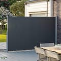 Miniatyrbillede 2 af 5: Rootz Sidemarkise Privacy Screen - Balkonskærm - Terrassedække - Aluminiumsramme - UV-beskyttelse - Indendørs udendørs brug - 180cm x 400cm