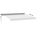Miniatyrbilde 5 av 11: vidaXL Automatisk uttrekkbart markise antrasitt og hvit 450x350 cm
