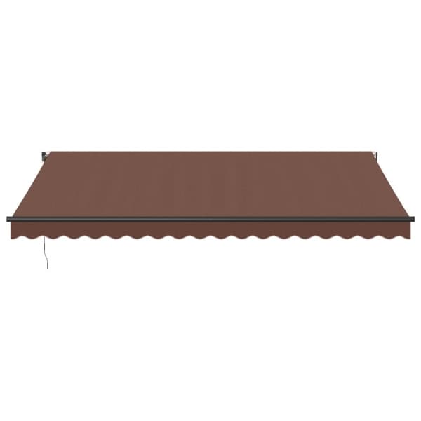 vidaXL markise 450x350 cm automatisk betjening brun