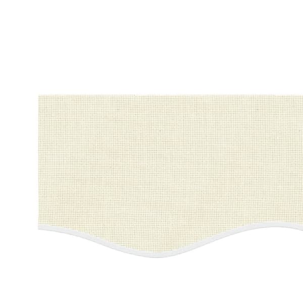 vidaXL Erstatningsstoff for markisekappe kremhvit stripe 4 m