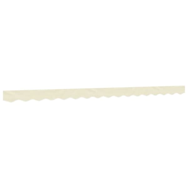 vidaXL Erstatningsstoff for markisekappe kremhvit stripe 4 m