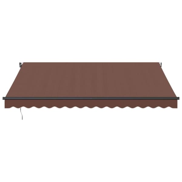 vidaXL Automatisk uttrekkbart markise brun 400x300 cm