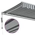 Miniatyrbilde 6 av 10: vidaXL Automatisk uttrekkbart markise antrasitt og hvit 500x350 cm