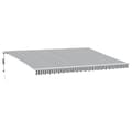 Miniatyrbilde 2 av 10: vidaXL Automatisk uttrekkbart markise antrasitt og hvit 500x350 cm