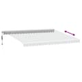 Miniatyrbilde 5 av 10: vidaXL Automatisk uttrekkbart markise antrasitt og hvit 450x350 cm