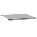 Miniatyrbilde 2 av 11: vidaXL Automatisk uttrekkbar markise antrasitt og hvit 600x350 cm