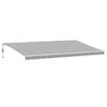 Miniatyrbilde 2 av 11: vidaXL Automatisk uttrekkbar markise LED antrasitt og hvit 600x350 cm