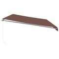 Miniatyrbillede 4 af 9: vidaXL markise 600x300 cm automatisk betjening brun
