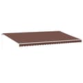 Miniatyrbillede 2 af 9: vidaXL markise 600x300 cm automatisk betjening brun
