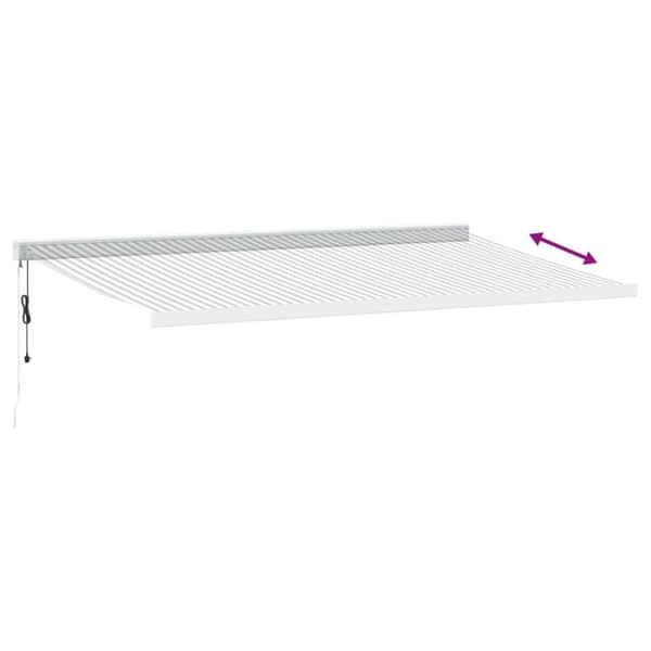 vidaXL Kelattava markiisi antrasiitti/valkoinen 5x3 m kangas/alumiini