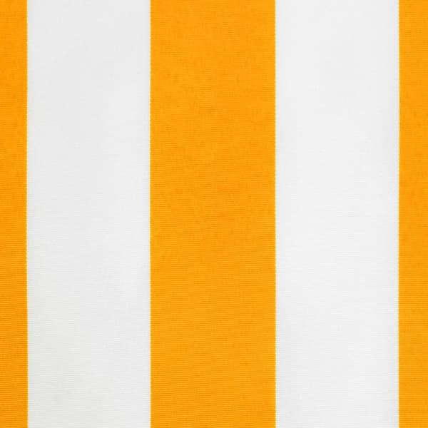 vidaXL Erstatningsstoff for markisekappe gul og hvit stripe 5 m