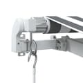 Miniatyrbild 6 av 9: vidaXL Markis manuellt infällbar antracit&vit 500x300 cm