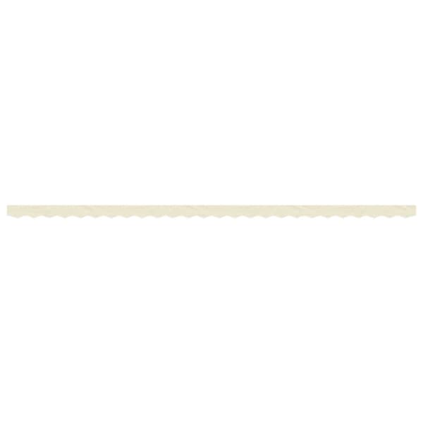 vidaXL Erstatningsstoff for markisekappe kremhvit stripe 6 m