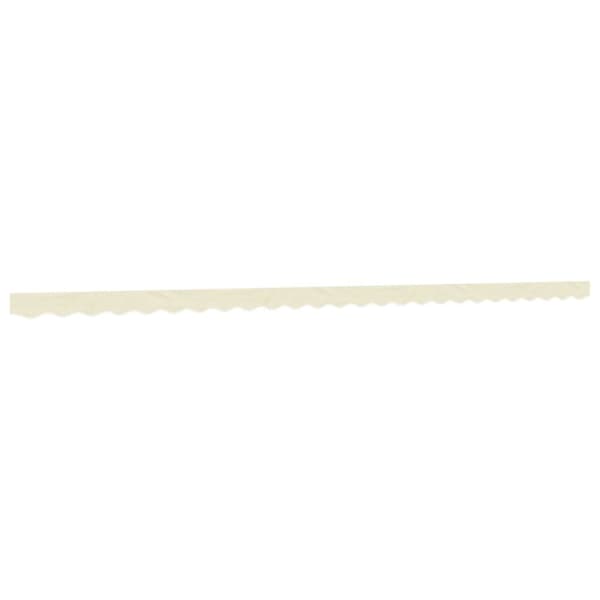 vidaXL Erstatningsstoff for markisekappe kremhvit stripe 6 m