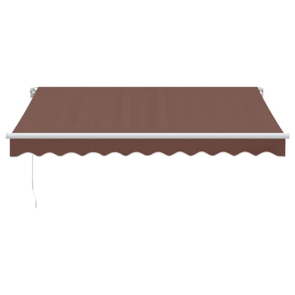 vidaXL Manuell uttrekkbar markise brun 300x250 cm