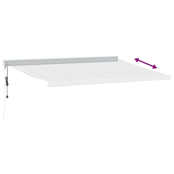 vidaXL Uttrekkbar markise antrasitt og hvit 4,5x3 m stoff og aluminium