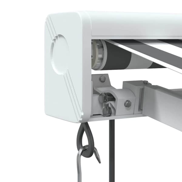 vidaXL Uttrekkbar markise antrasitt og hvit 4,5x3 m stoff og aluminium