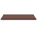 Miniatyrbilde 4 av 11: vidaXL Automatisk uttrekkbar markise med LED brun 600x350 cm