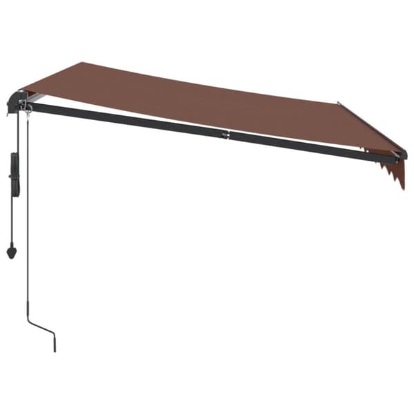 vidaXL Automatisk uttrekkbar markise burgunder 300x250 cm