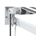 Miniatyrbilde 6 av 10: vidaXL Uttrekkbar markise antrasitt og hvit 3x2,5 m stoff og aluminium
