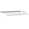 Miniatyrbilde 5 av 9: vidaXL Manuell uttrekkbar markise antrasitt og hvit 600x350 cm