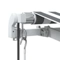 Miniatyrbillede 8 af 11: vidaXL markise m. LED 450x300 cm automatisk betjening antracitgrå hvid